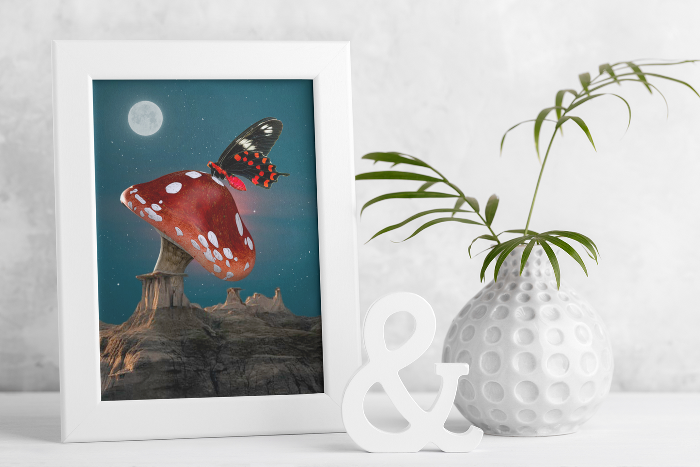 Night Fly Collage Poster