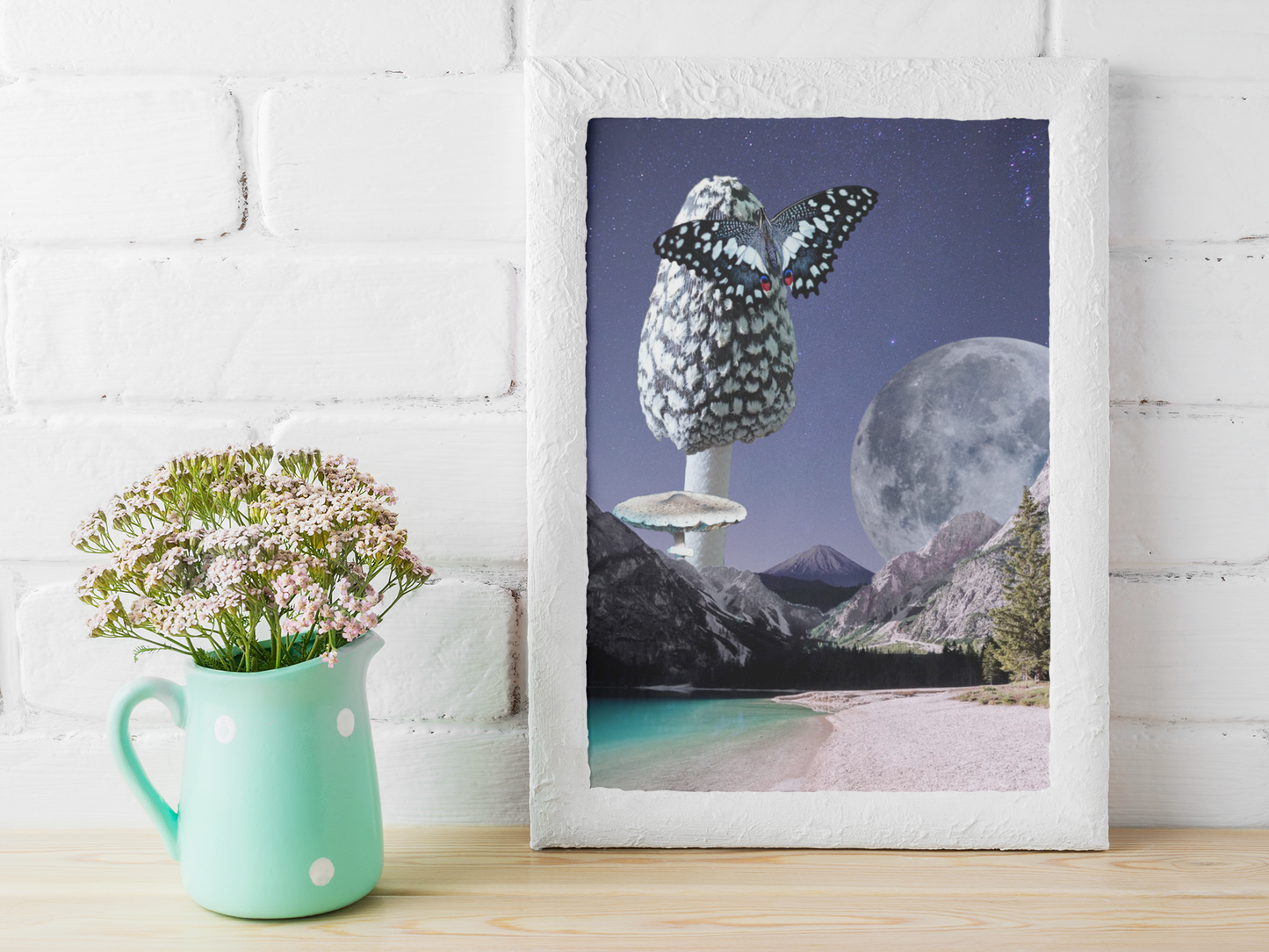 Hidden Lake Collage Poster