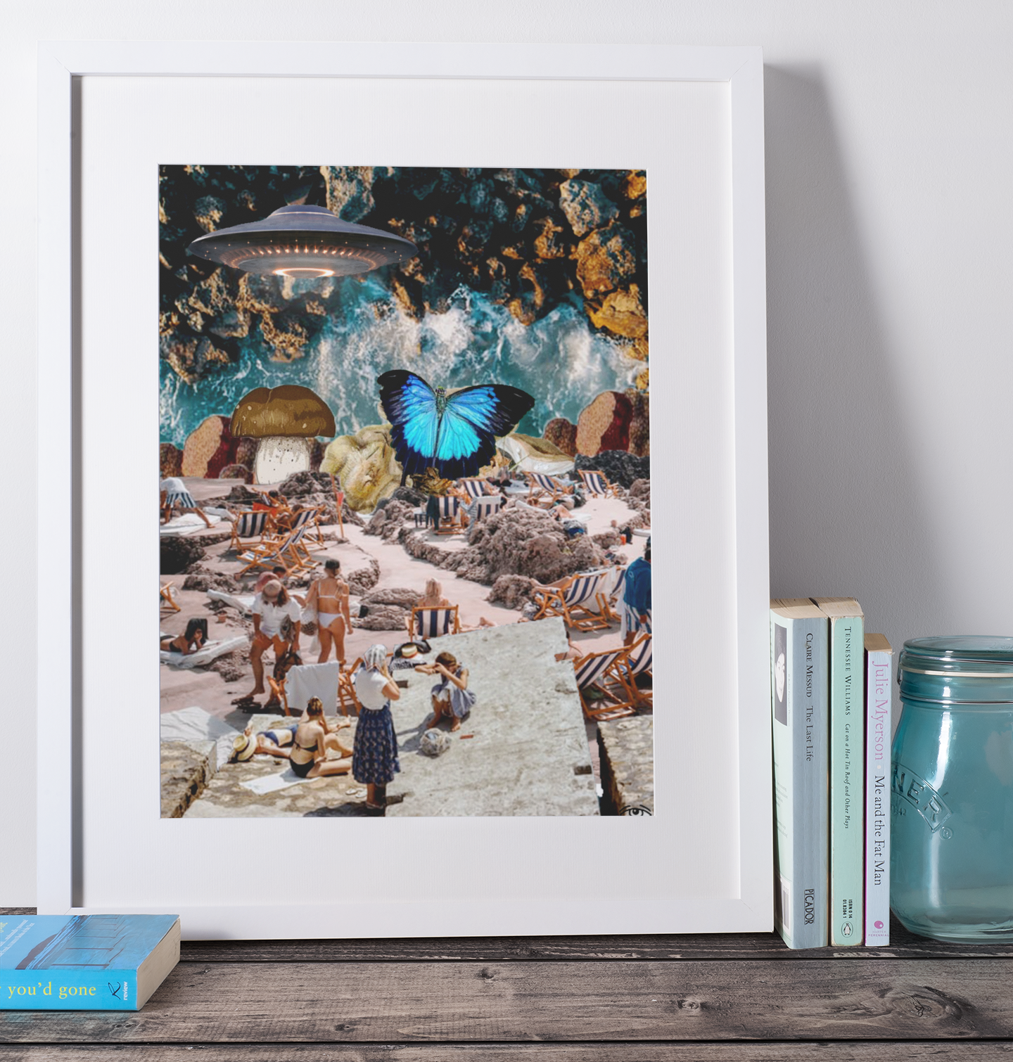 Beach Flip Collage Poster