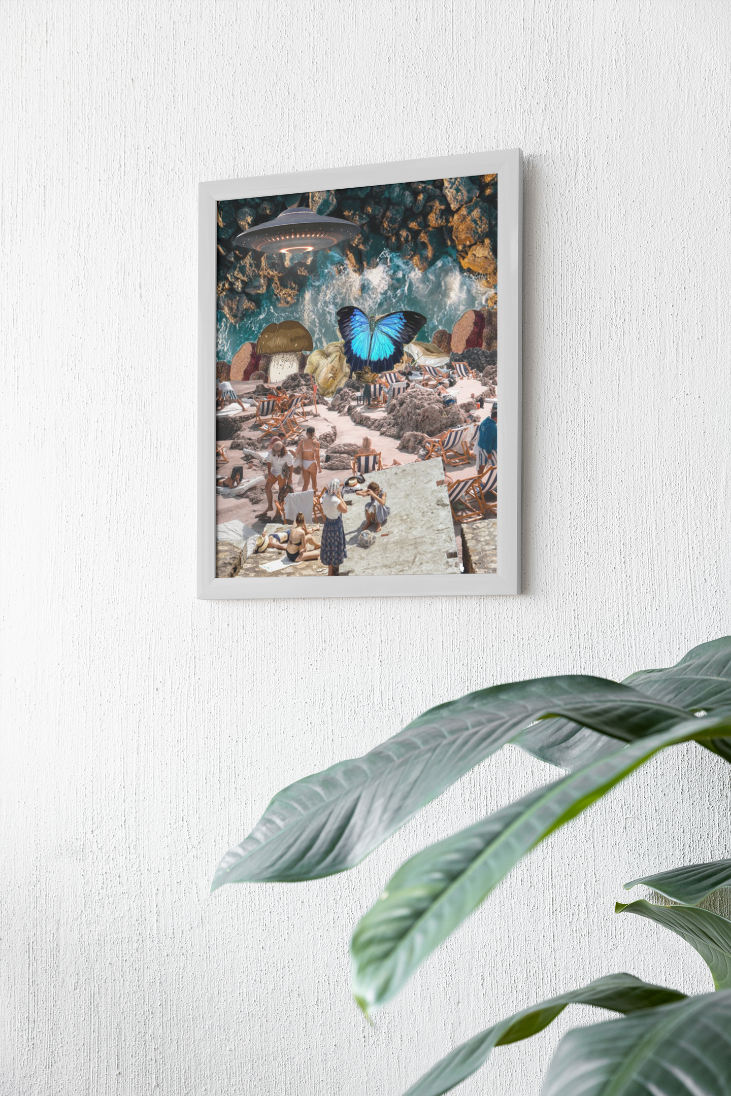 Beach Flip Collage Poster